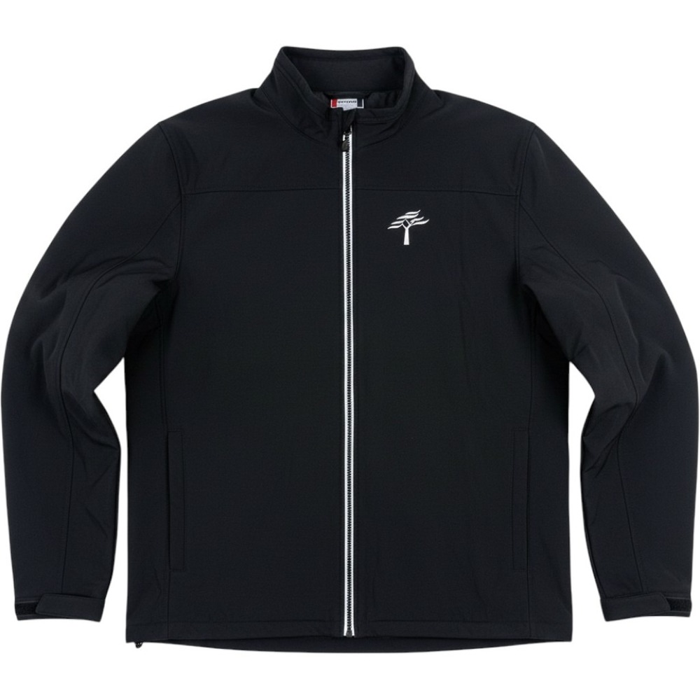 Clique Mens Softshelle Black Jacket XXL Zip Up Water Resistant Pocket Outdoor